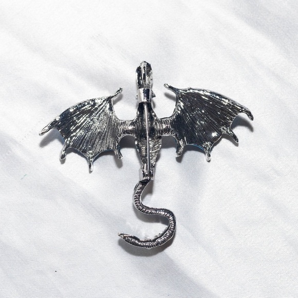 ✨Betsey Johnson Draco Blue Dragon Brooch - Picture 4 of 6